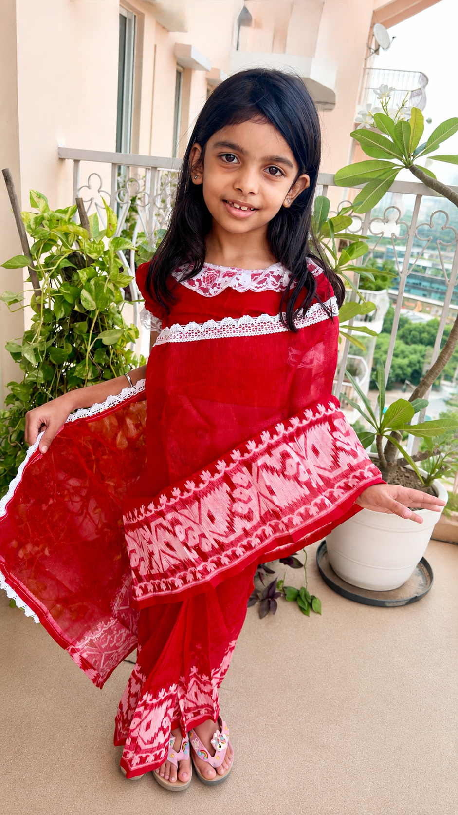 Ready-to-wear sarees for kids
