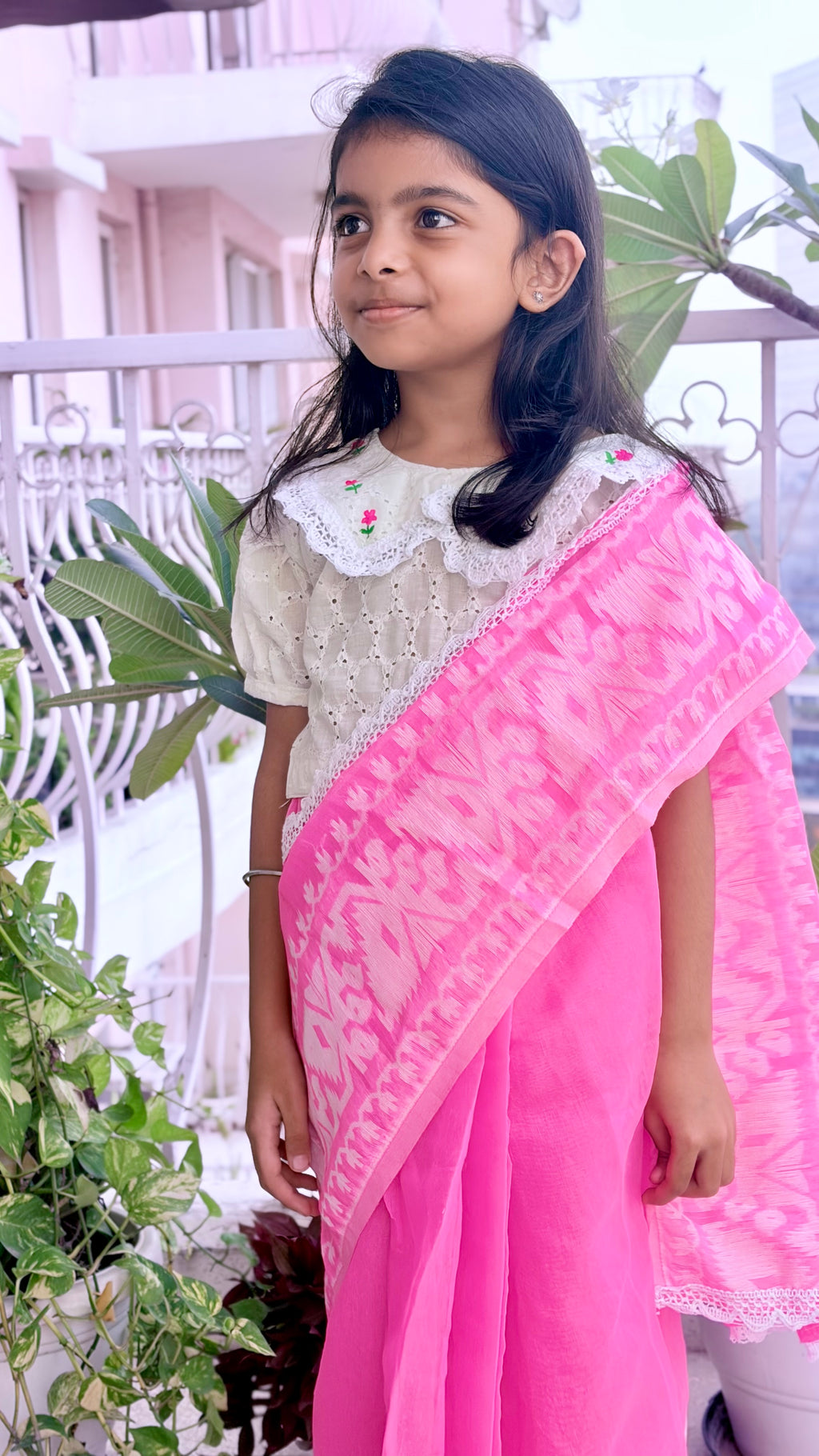 Read-to-wear Saree for kids