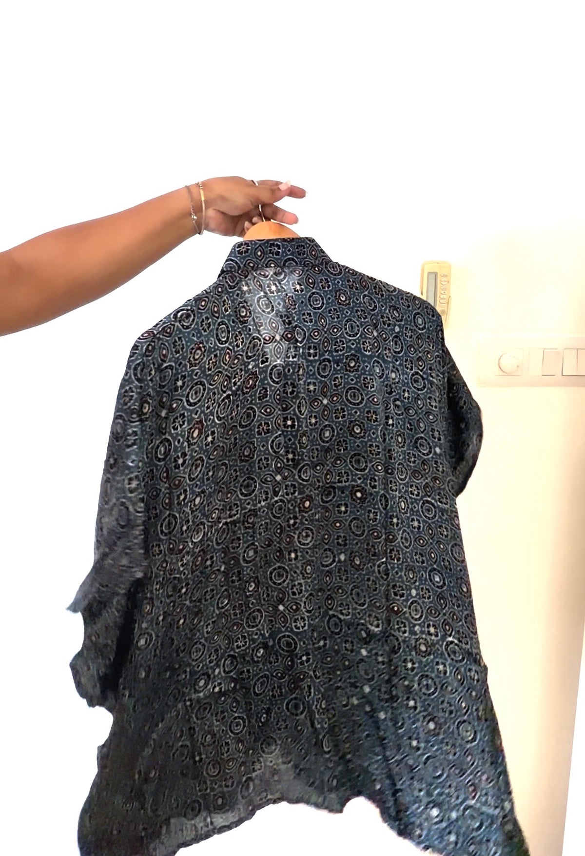 Hand-blocked Ajrakh shirts in luxurious Modal Silk