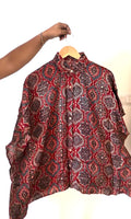 Hand-blocked Ajrakh shirts in luxurious Modal Silk