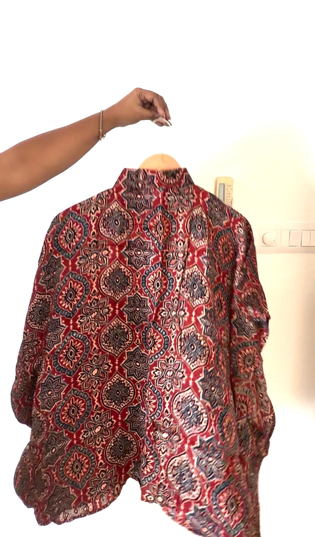 Hand-blocked Ajrakh shirts in luxurious Modal Silk