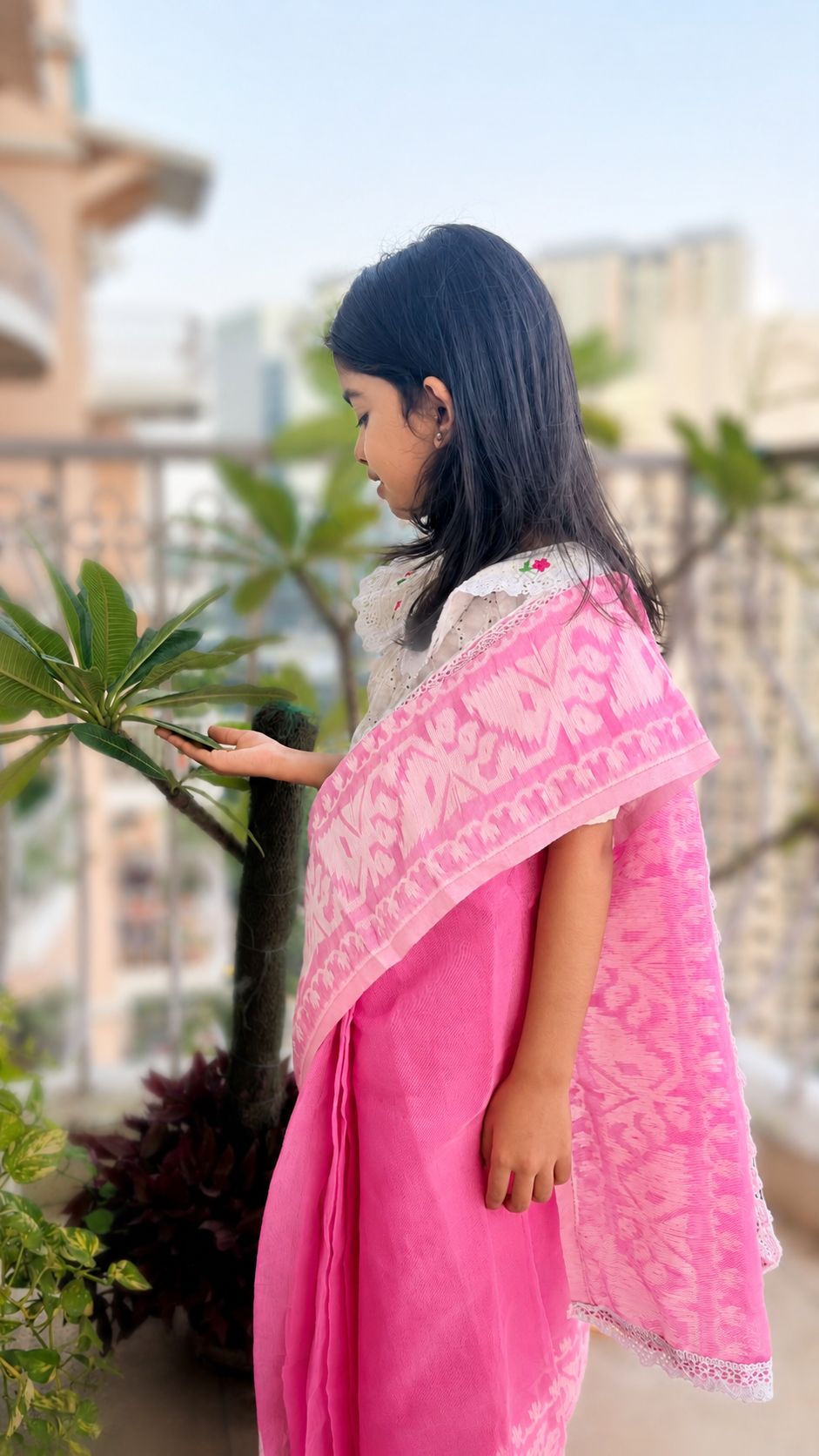 Read-to-wear Saree for kids